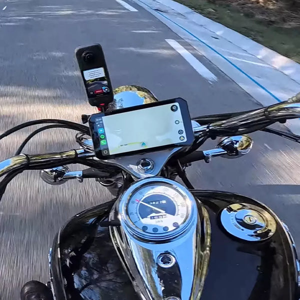 Motorcycle DVR dash cam with PND navigation — OEM platform